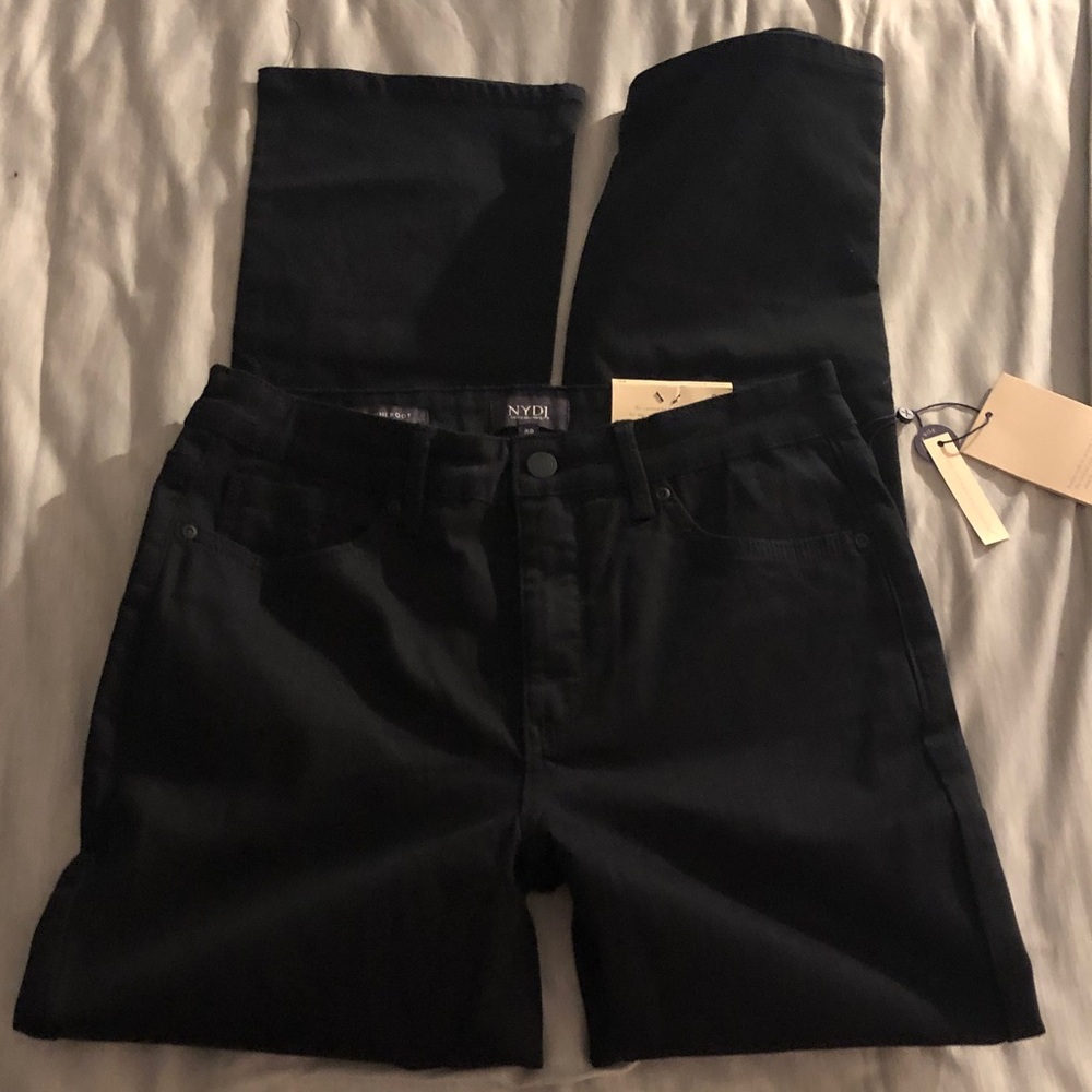 NYDJ Women's Classic Black Straight Leg Jeans - Picture 2 of 5